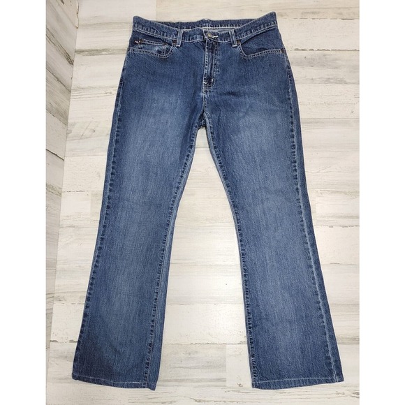 VTG Polo Ralph Lauren Jeans Women 12x32 Blue Kelly Embroidered Pockets Classic - Picture 2 of 13